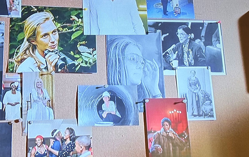 202404-newsletter-fraggle-rock A wall of photographs, including Amy Robertson