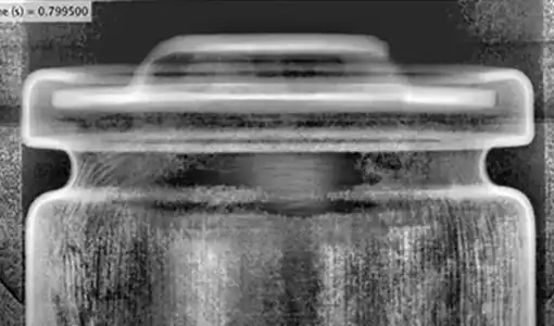 A high-speed x-ray image of battery failure.