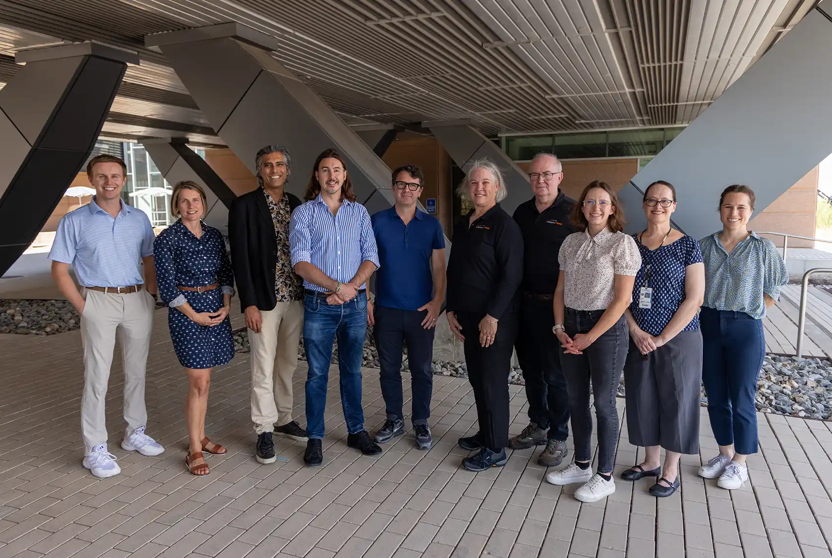 A group of people posing for a picture