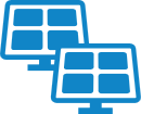 pv-applications-solar-farms Icon of solar panels