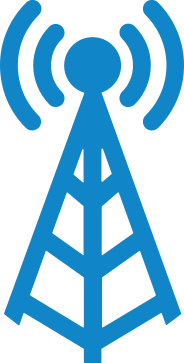 pv-applications-stand-alone-power Icon of a cell phone tower