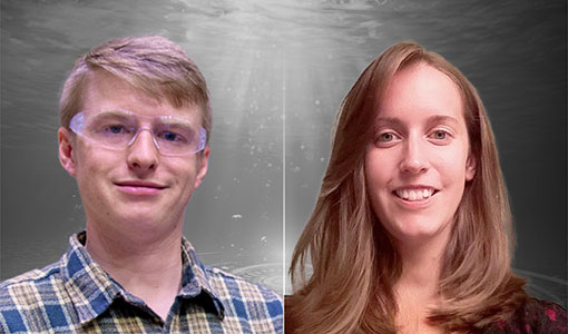 20230920-beneath-surface-black-boxes-news Charles Candon and Rebecca Fao.